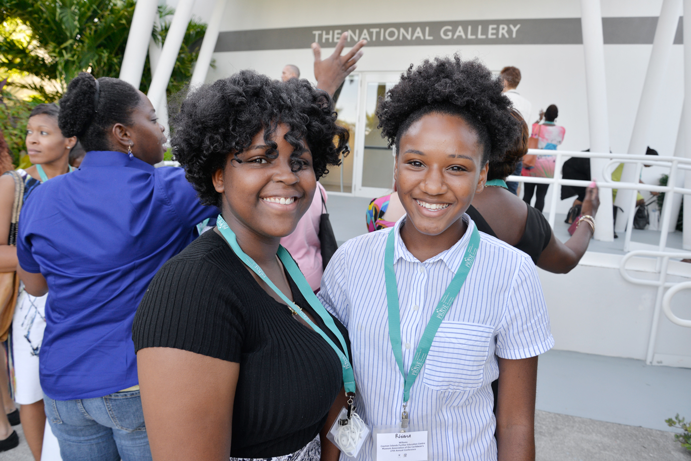 Students Shanique Frater and Rhiana Williams