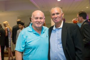Peter Milburn, left, and local honoree Wallace Rivers - PHOTO: MAGGIE JACKSON
