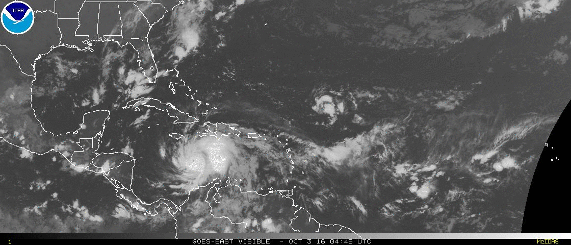 Imagery provided by the NOAA Sunday, Oct. 3.