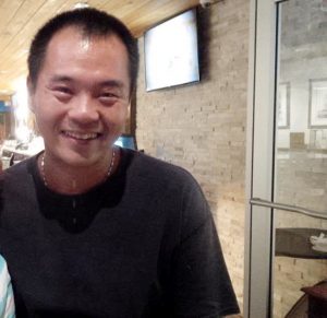 Sushi chef Tian Lun Ma