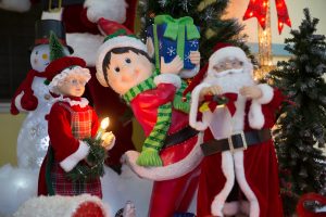 There are signs of Christmas everywhere you look.