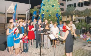 The Rotary Christmas Tree lighting is held in George Town.