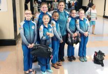 Cayman gymnastic team places second in Florida meet