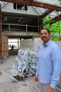 Westin manager Morty Valldejuli surveys the construction work. PHOTOS: JAMES WHITTAKER
