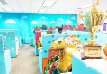 Office decorating taken to next level