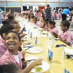 Sir John A. Cumber students have a feast and a fair