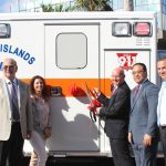Cayman Heart Fund gives new ambulance to HSA