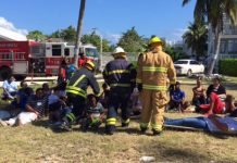 Mock plane crash tests emergency responders