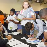 Hundreds of students explore job fair