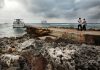 Rough seas send cruise ship to Spotts; another bypasses island