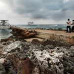 Rough seas send cruise ship to Spotts; another bypasses island