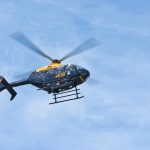 Police helicopter strikes tethered kite at 400 feet