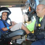School helicopter visit stirs excitement