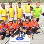 Street hockey tournament at Camana Bay