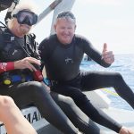 Sir Richard Branson, Guy Harvey take in grouper spawning off Little Cayman