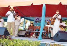 Pensioners gather at Pedro St. James