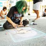 Camana Bay becomes chalky canvas