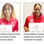 Two students receive scholarships from Digicel