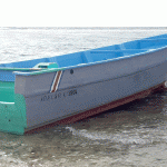 Abandoned boat found on Bodden Town beach