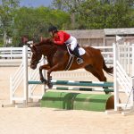 Equestrians tackle challenging course
