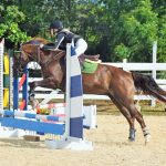 Riders take part in season’s final jumping show