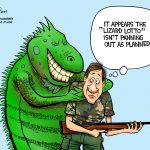Lizard lotto not going as planned