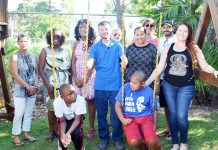 Sensory garden at Maple House gets a makeover