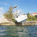 Charter boat runs aground with seven on board