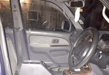Front seats stolen from parked car