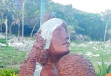Vandals hit Brac artwork again; ‘went at it with a sledgehammer’