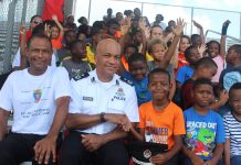 Football club campers learn about making positive choices