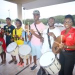 Drum practice ends day with a bang