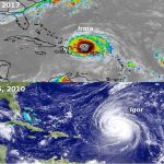 Rare three-storm formation leads to ‘hurricane déjà vu’