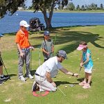 Junior golfers get pro coaching