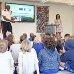 Students learn road safety skills