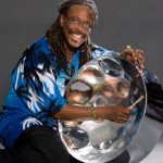 A night of steel pan and Christmas lights