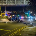 Sunday night collision closes part of West Bay Road