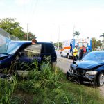 Two-car crash snarls Shamrock Road traffic