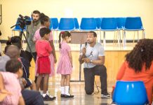Students inspired by track star’s story