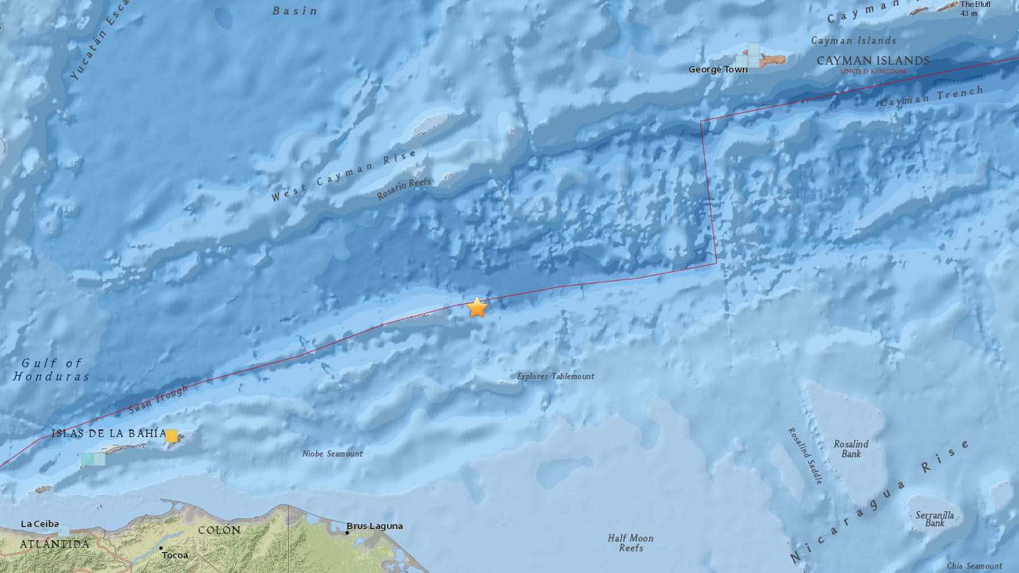 Earthquake tsunami warning cayman islands