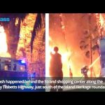 Three injured in fiery crash