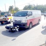 Rider injured in motorcycle crash
