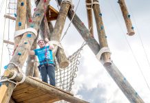 Manderson faces fears at YMCA ropes course
