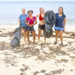 Volunteers clean up Little Cayman beach