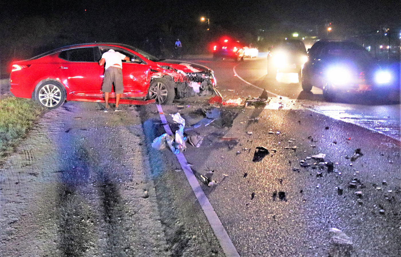 Car crash on Crewe Road Cayman Compass