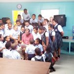 A reading day for students on Cayman Brac