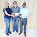 Scholarship donation for school’s flight club
