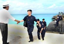 Emergency support ship hits Cayman beach