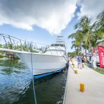 Boat enthusiasts cruise at Harbour House Marina