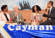 Shooting survivor speaks to Cayman audiences